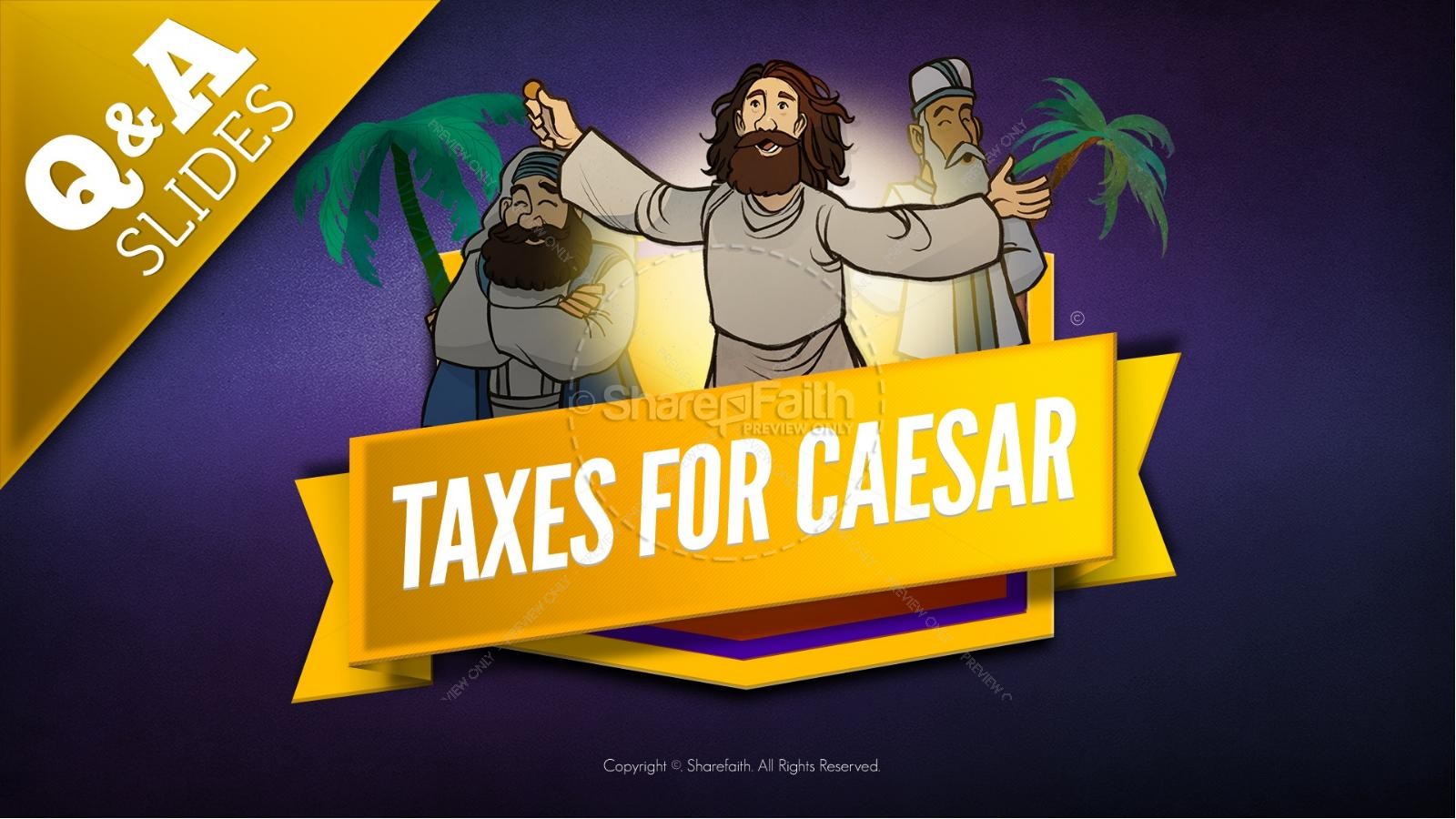 Luke 20 Taxes For Caesar Kids Bible Story