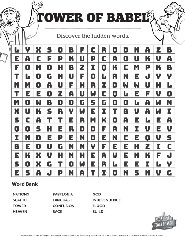 Tower of Babel Word Search Puzzles Thumbnail Showcase