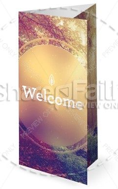 Happy First Day Of Fall Trifold Bulletin Cover Template Thumbnail Showcase