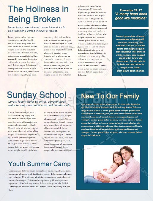 Now Or Never Church Newsletter Template | page 2