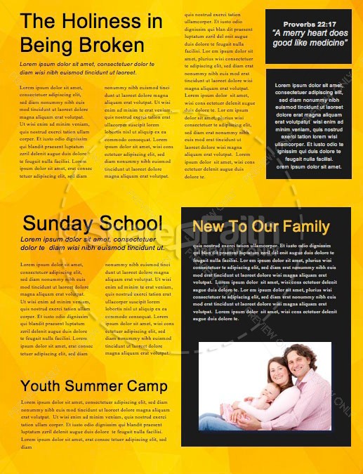 Pastor Appreciation Church Newsletter Template | page 2