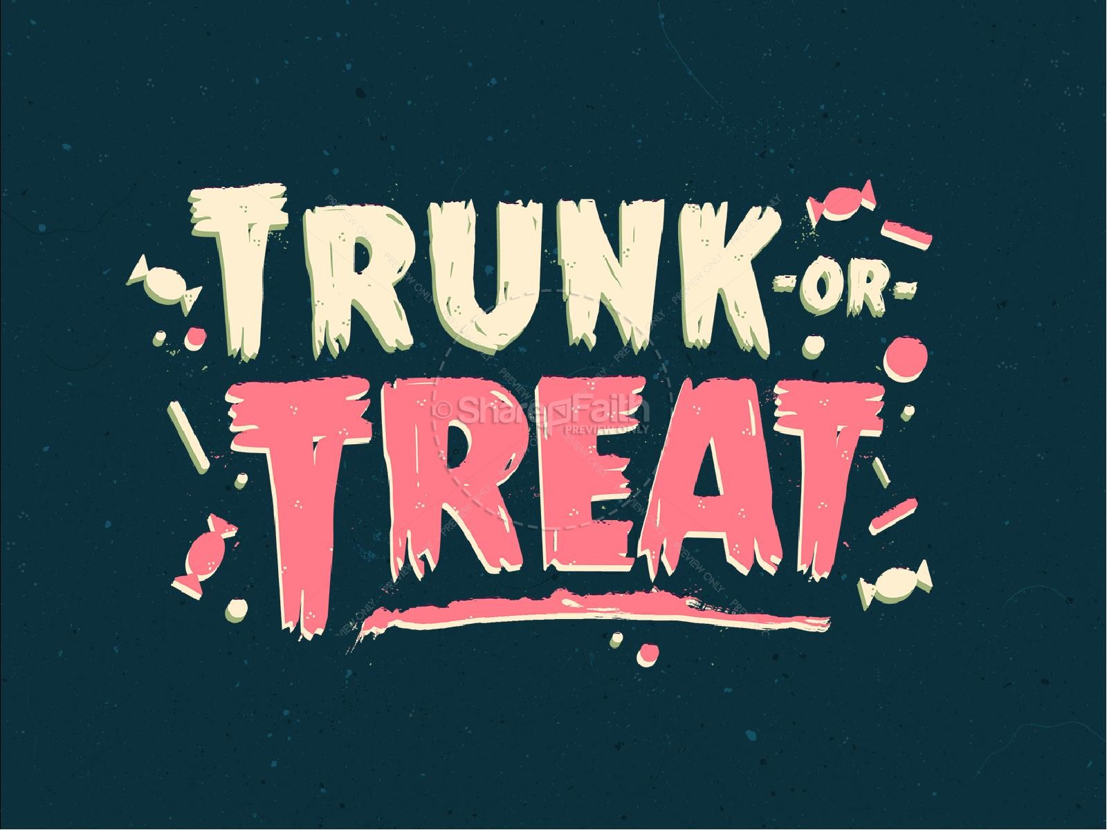 Trunk Or Treat Harvest Festival Church PowerPoint Thumbnail 1
