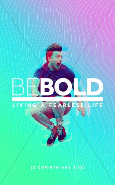 Be Bold Church Bulletin Cover Template Thumbnail Showcase