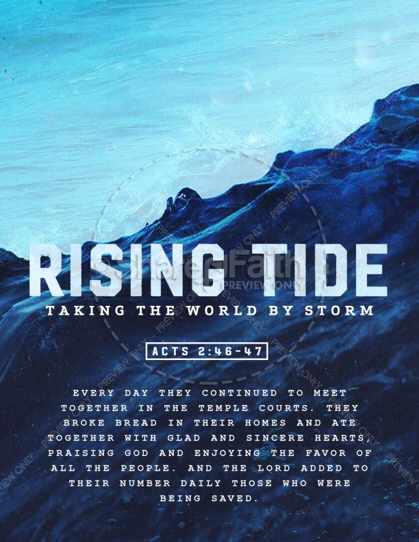 Rising Tide Church Flyer Template Thumbnail Showcase
