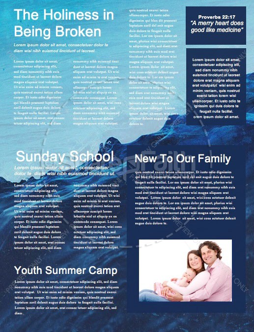 Rising Tide Church Newsletter Template | page 2