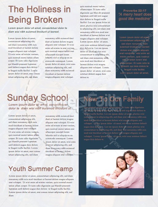 Counter Culture Church Newsletter Template | page 2