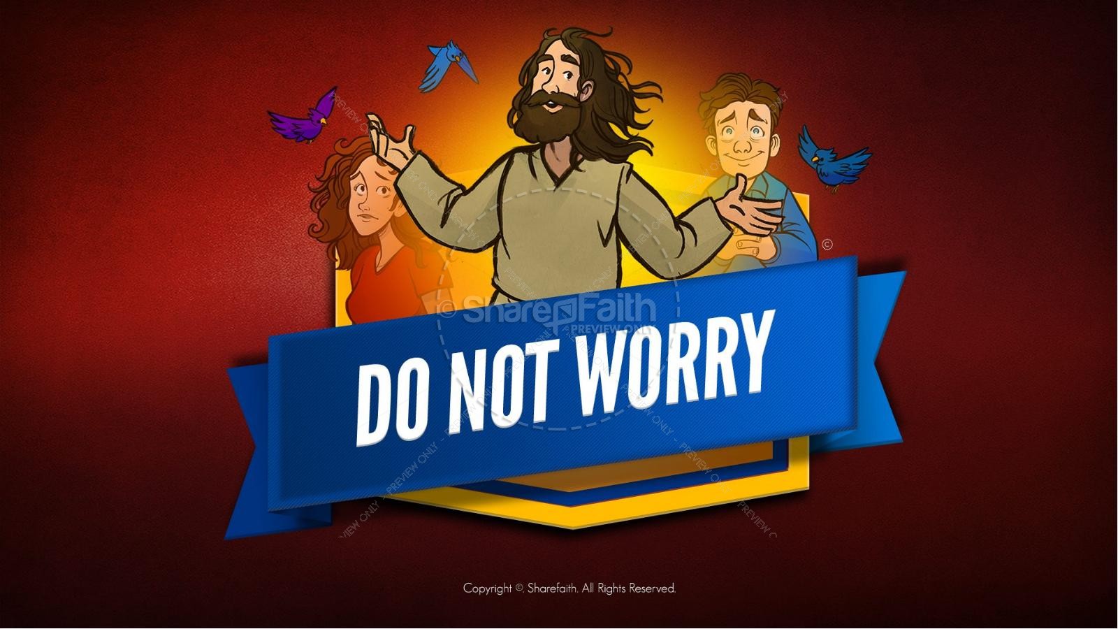 Matthew 6 Do Not Worry Kids Bible Story