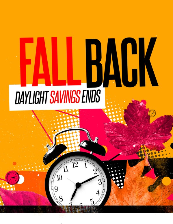 Daylight Savings Time Fall Back Flyer Template Template Flyer Templates