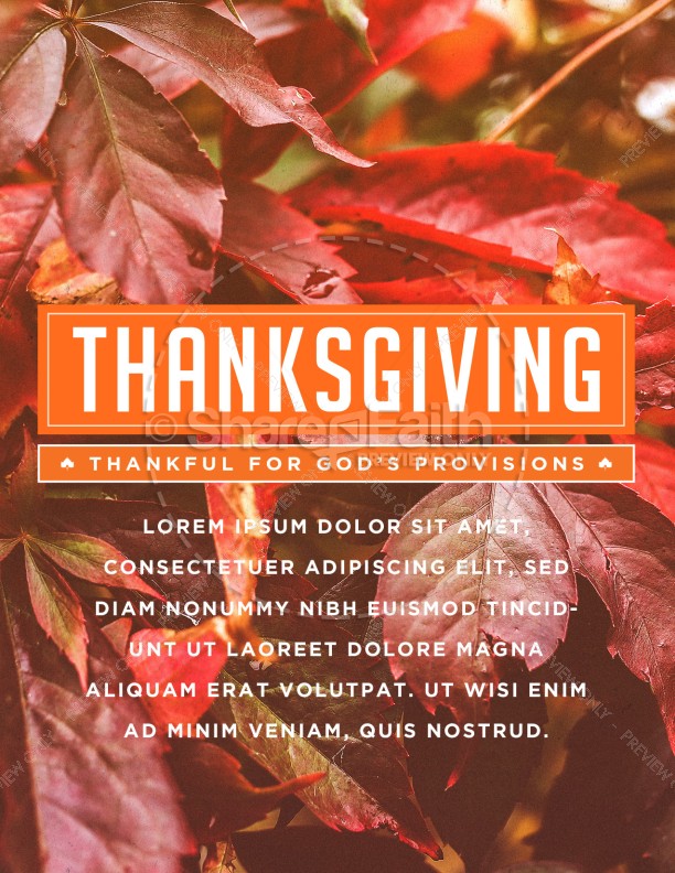 Thankful to God Thanksgiving Flyer Template Thumbnail Showcase