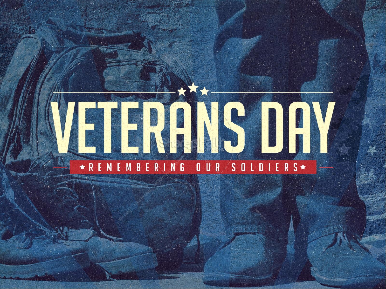 Veterans Day Church PowerPoint Template | slide 1