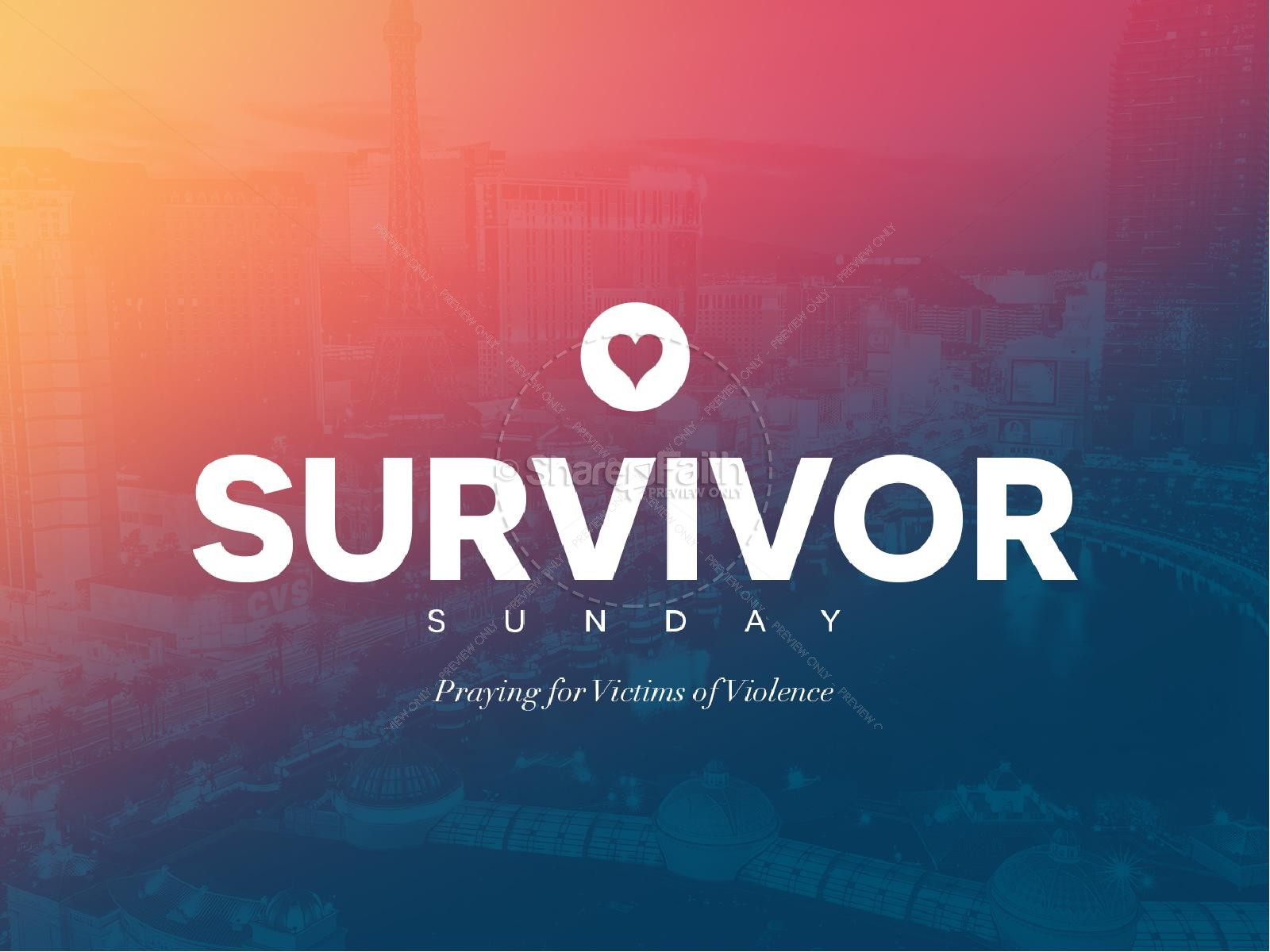 Survivor Sunday Church PowerPoint Thumbnail 1