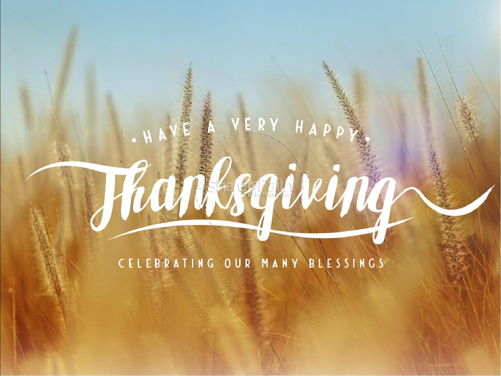 Thanksgiving Harvest Church PowerPoint Thumbnail 1