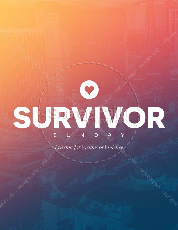 Survivor Sunday Church Flyer Template Thumbnail Showcase