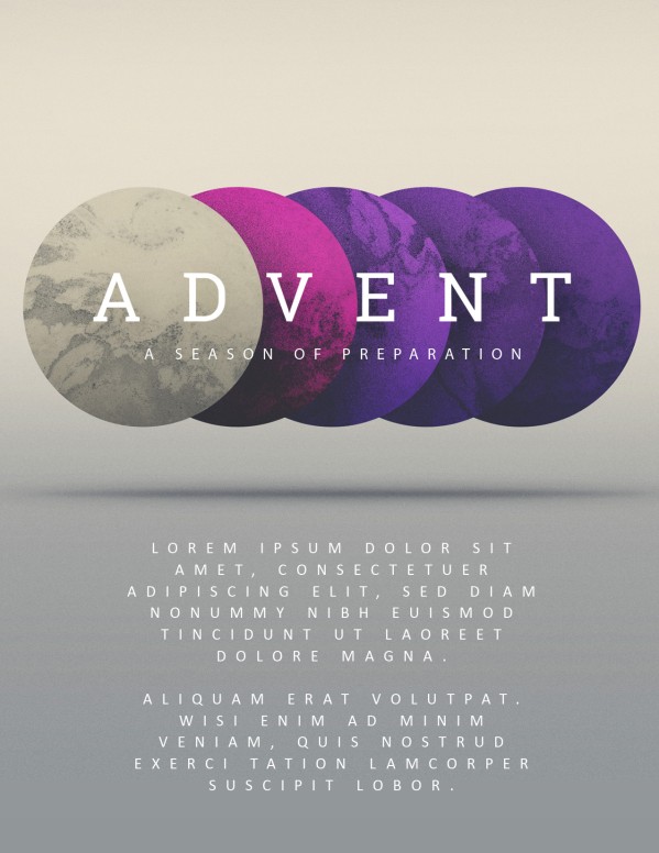 Advent Season of Preparation Flyer Template