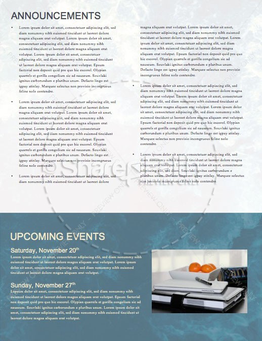 Hope Overflowing Church Newsletter Template | page 4