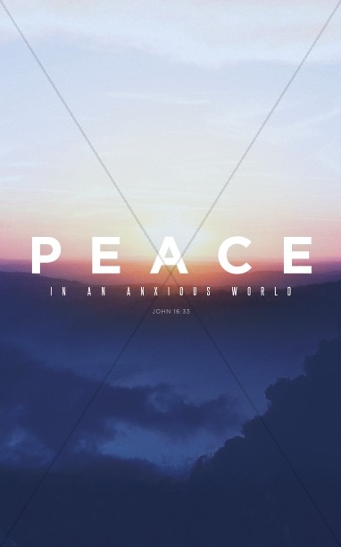 Peace Of Mind Church Bulletin Template Thumbnail Showcase