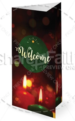 Christmas Eve Candlelight Service Trifold Bulletin Thumbnail Showcase