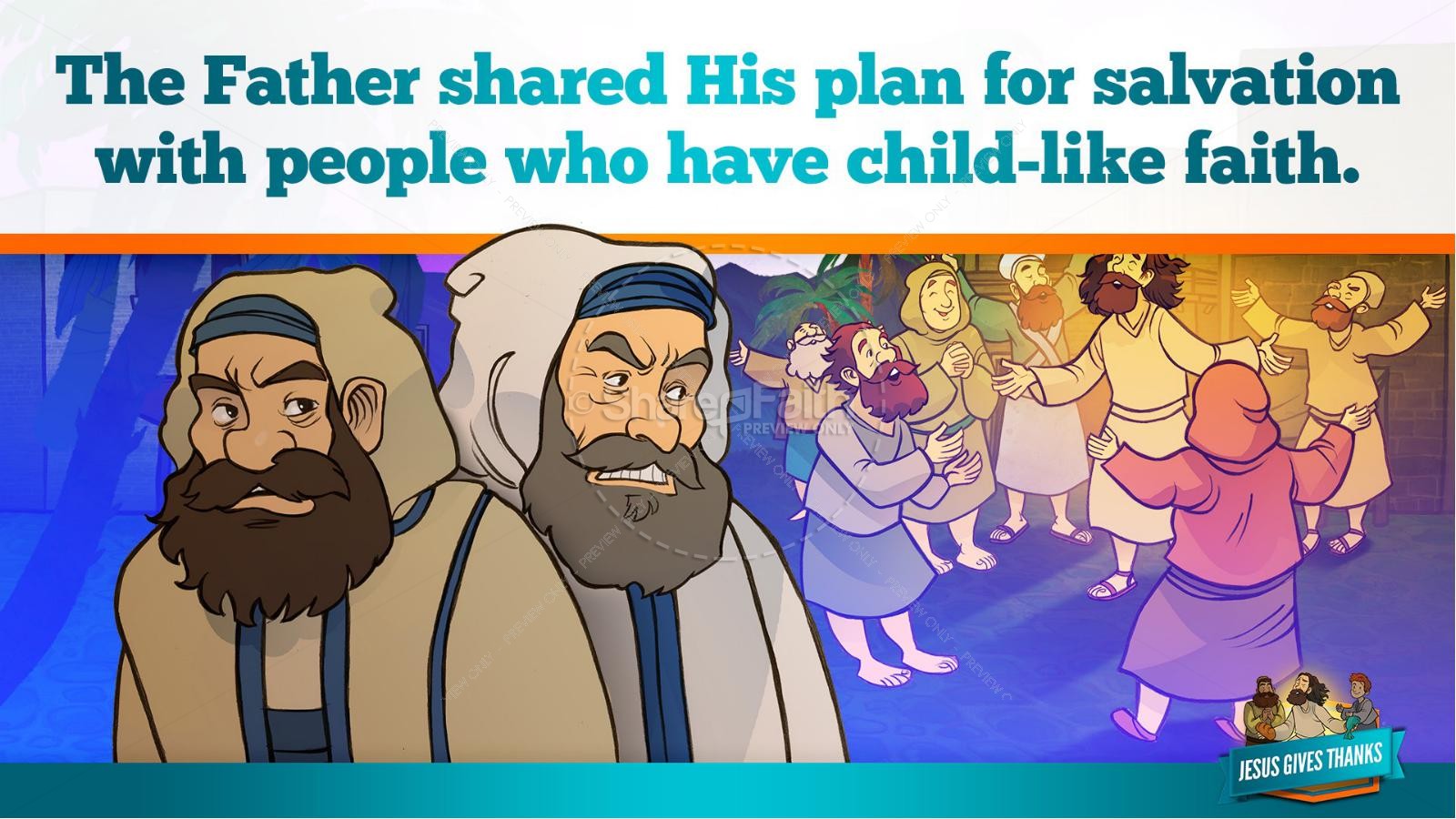 Matthew 11 Jesus Gives Thanks Kids Bible Story Thumbnail 16