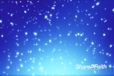 Sparkling Christmas Snowflakes Worship Motion Background