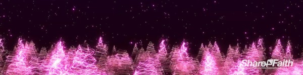 Christmas Tree Forest Multi Screen Worship Video