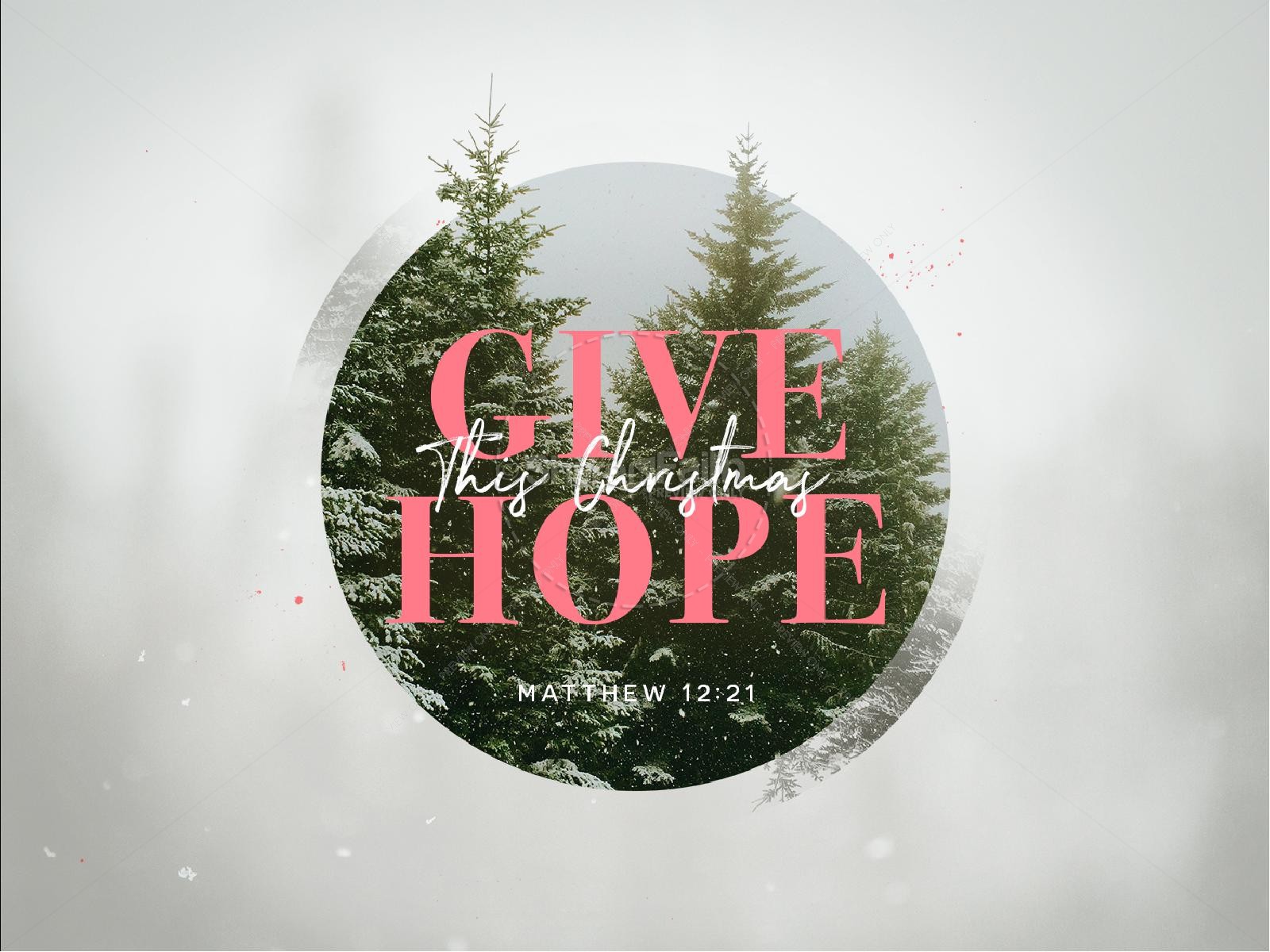 Give The Gift Of Hope Christmas PowerPoint Thumbnail 1