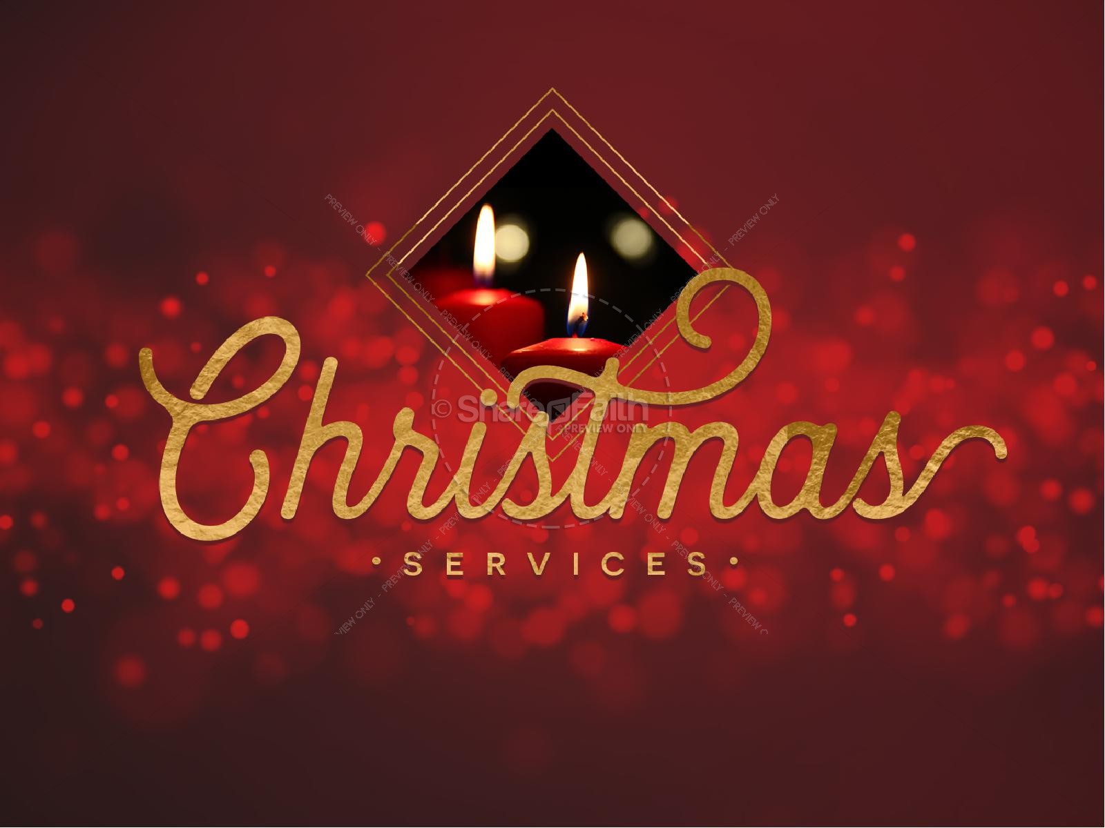 Christmas Church Services PowerPoint Template