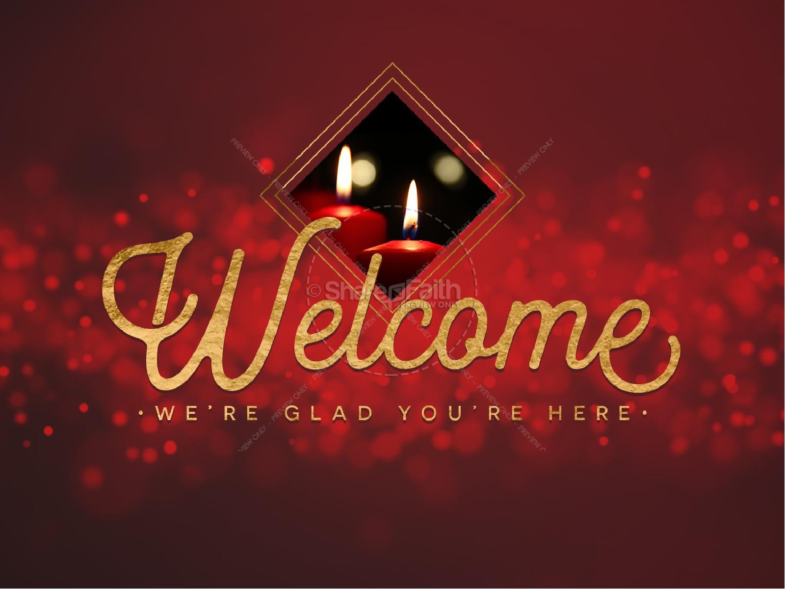 Christmas Church Services PowerPoint Template Thumbnail 2