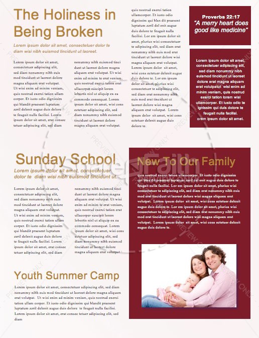 Christmas Church Services Newsletter Template | page 2