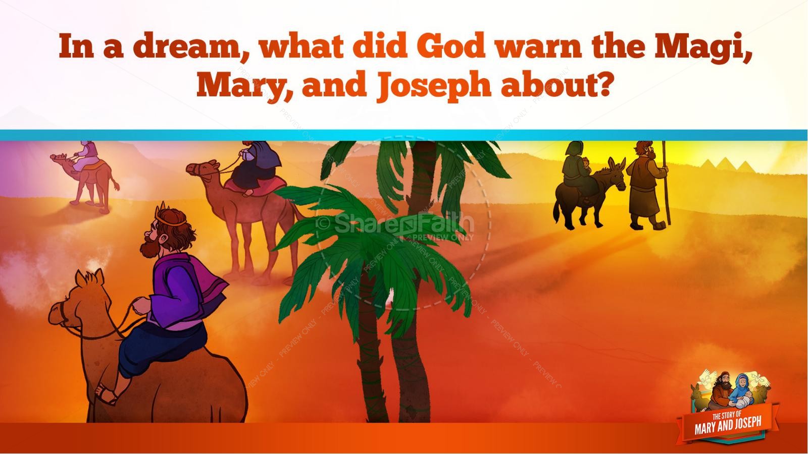 Luke 2 Mary and Joseph Christmas Kids Bible Story Thumbnail 35