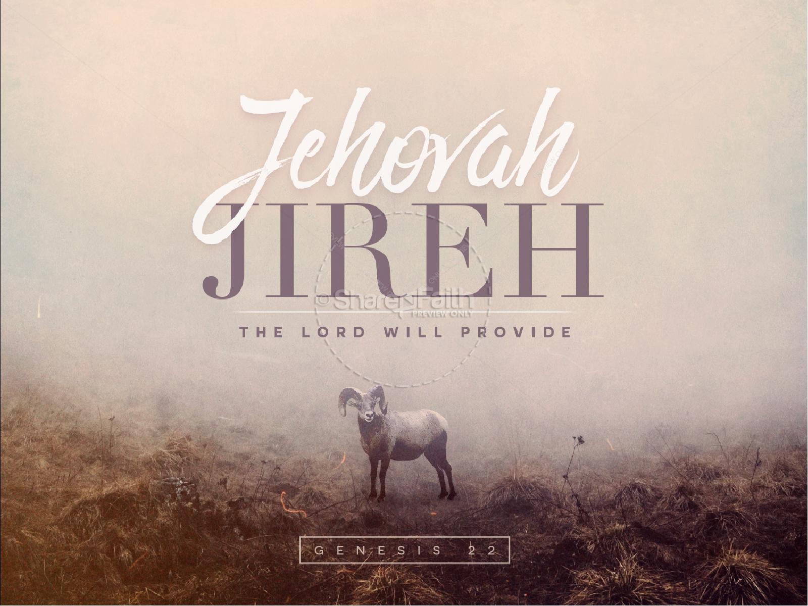 Jehovah Jireh The Lord Provides Sermon PowerPoint