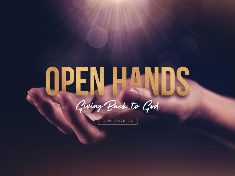 Open Hands Tithing Sermon PowerPoint