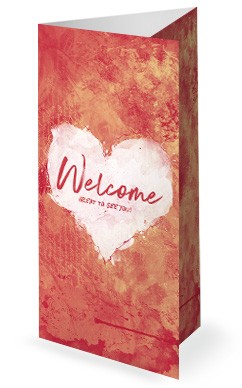 Crazy Love Church Trifold Bulletin Template