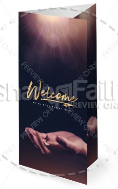 Open Hands Tithing Church Trifold Bulletin Thumbnail Showcase