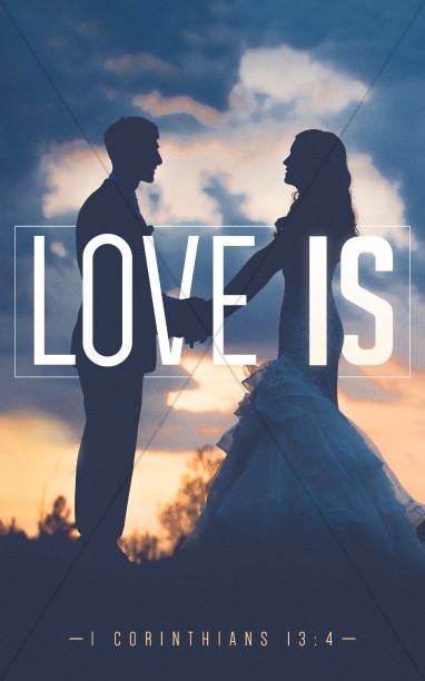 Love Is Bible Verse Church Bulletin Thumbnail Showcase