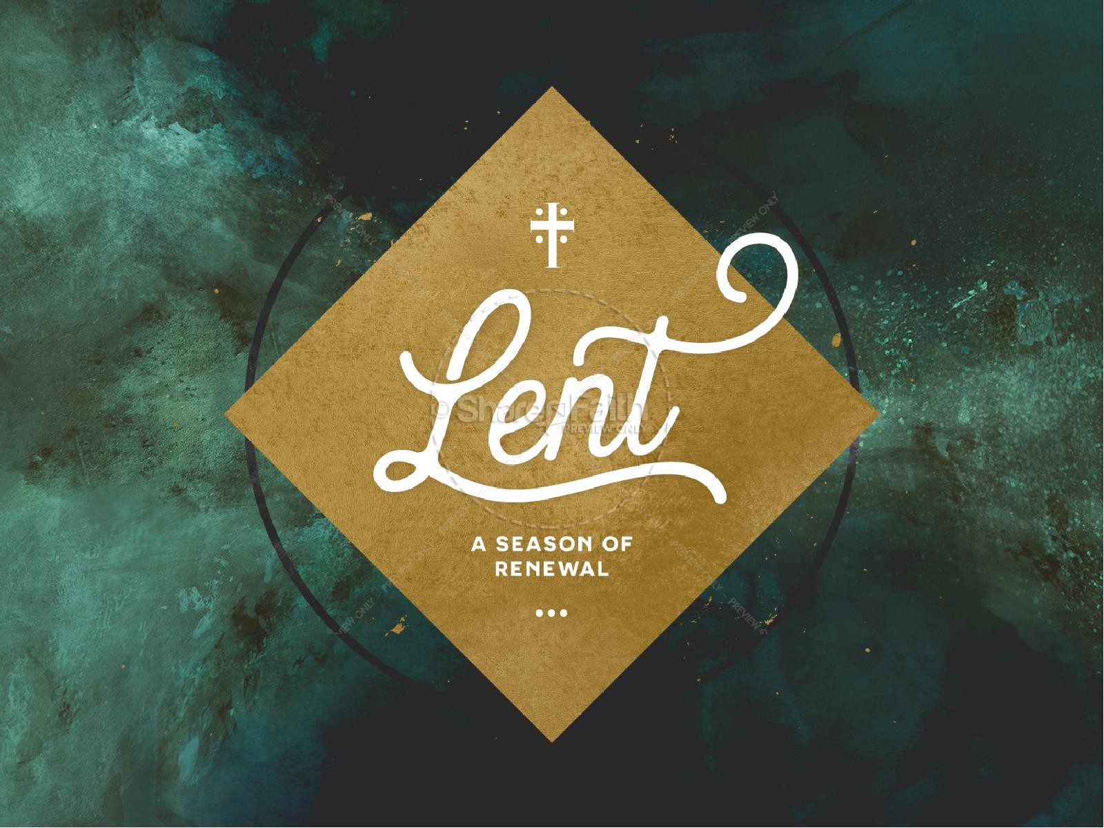 Lent Ash Wednesday Sermon PowerPoint Thumbnail 1