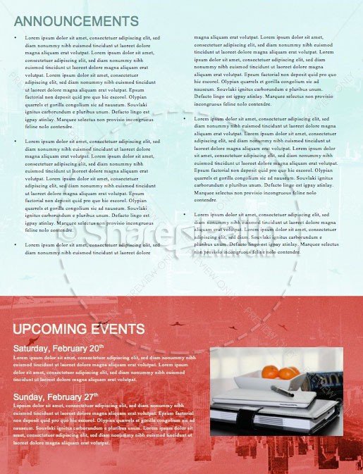 Upside Down Kingdom Newsletter Template | page 4