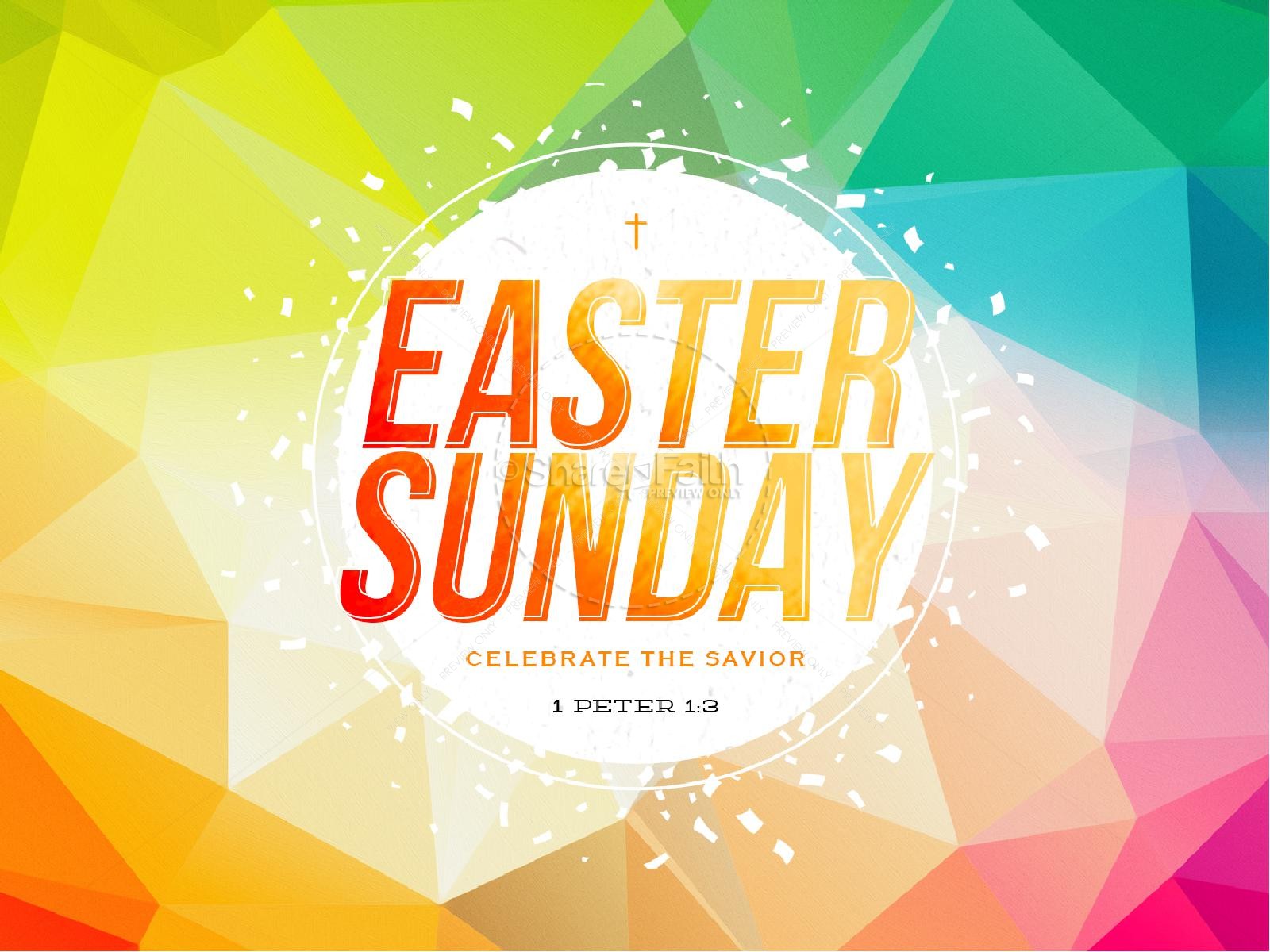 Easter Sunday Service Presentation Template Thumbnail 1