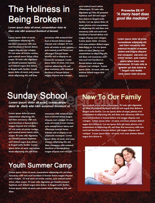 Good Friday Church Service Newsletter Template | page 2