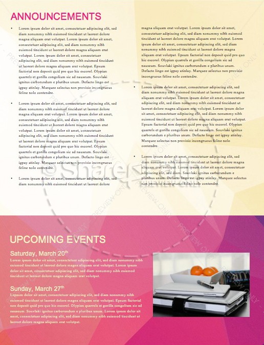 Easter Sunday Service Newsletter Template | page 4