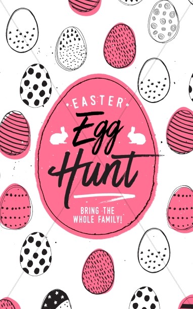 Church Easter Egg Hunt Bulletin Cover Thumbnail Showcase