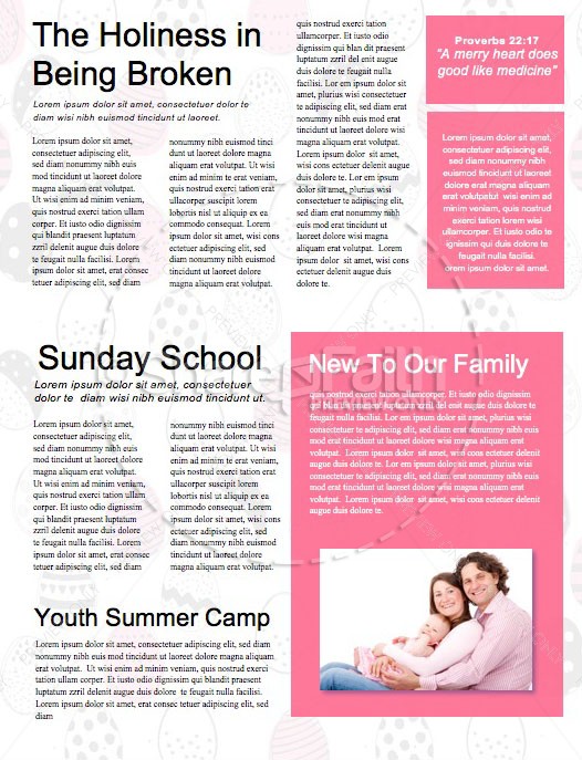 Church Easter Egg Hunt Newsletter Template | page 2