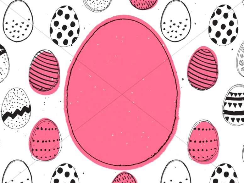 Church Easter Egg Hunt Announcement Background Thumbnail Showcase