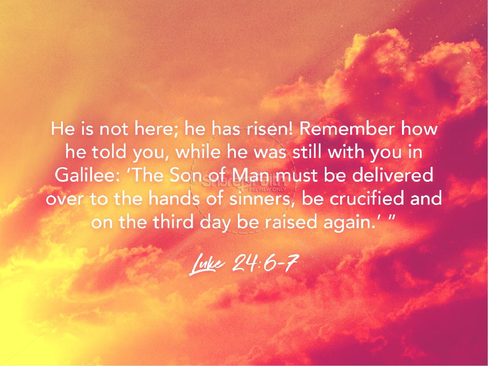 Easter Sunday He Has Risen Sermon PowerPoint Thumbnail 4