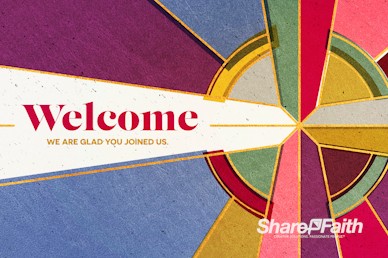 Stained Glass Easter Welcome Video Loop