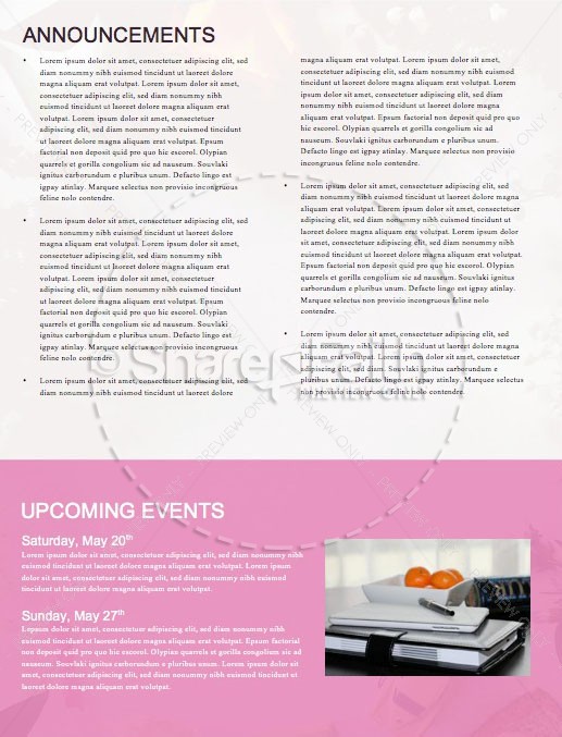 Celebrating Mother's Day Church Newsletter Template | page 4