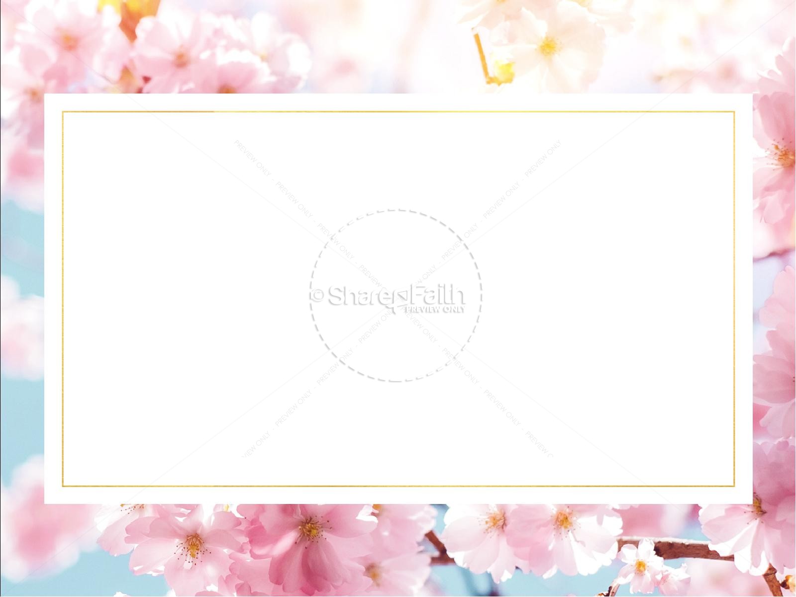 Mother's Day Cherry Blossom PowerPoint Template Thumbnail 7