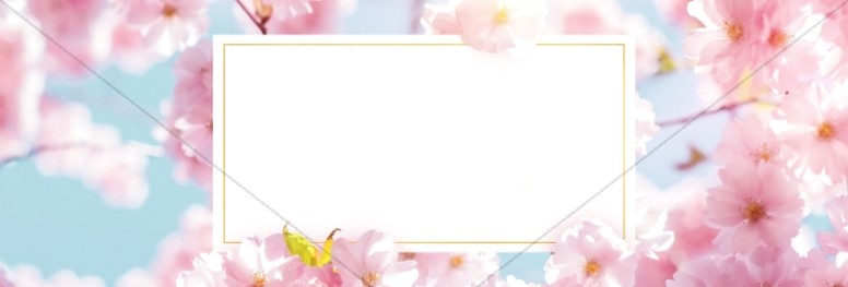 Mother's Day Cherry Blossom Church Website Banner Thumbnail Showcase