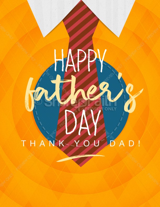 Happy Father's Day Argyle Flyer Template Thumbnail Showcase