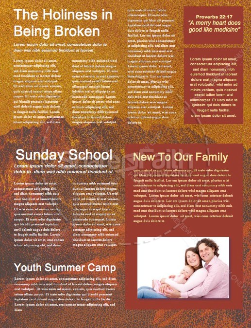 The Good Life Church Newsletter Template | page 2
