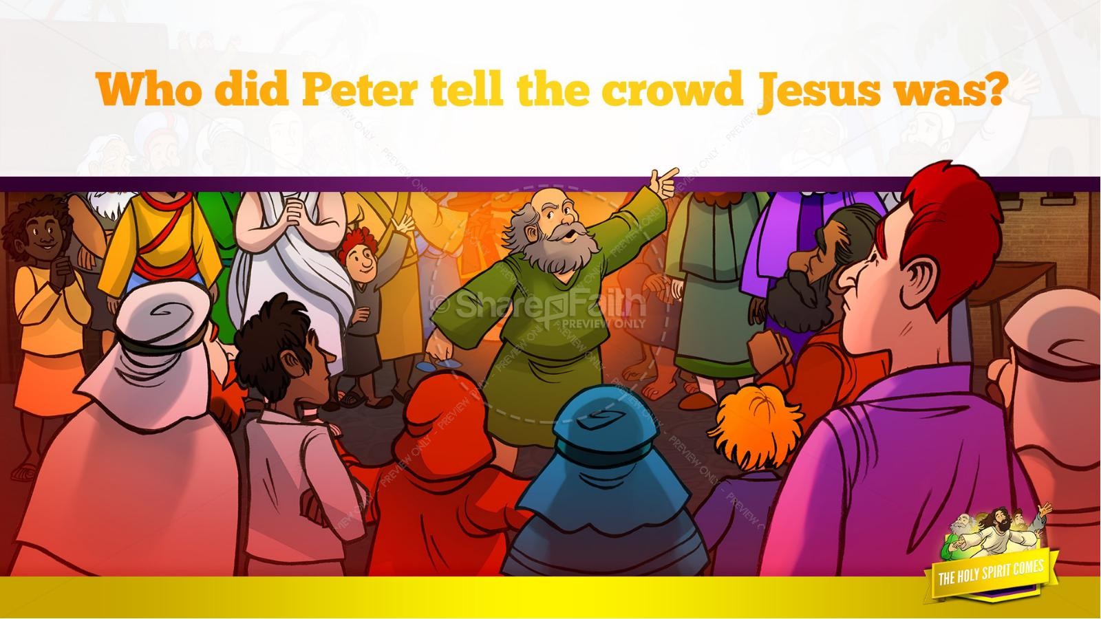 Acts 2 The Holy Spirit Comes Kids Bible Story Thumbnail 27